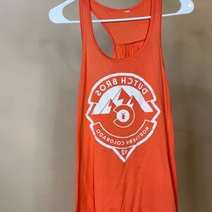 Orange Dutch Bros Tank Top RARE
